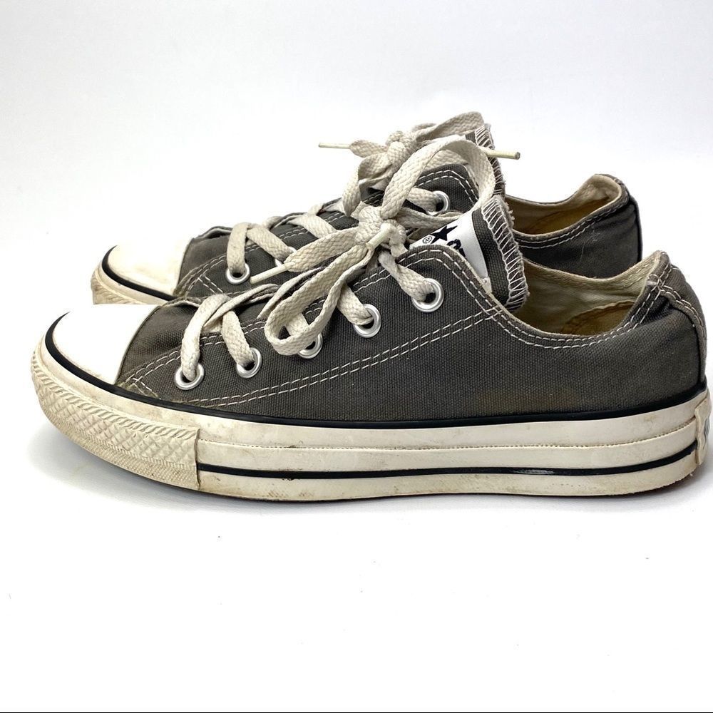 Converse All-Stars low top lace up in grey Sz 6